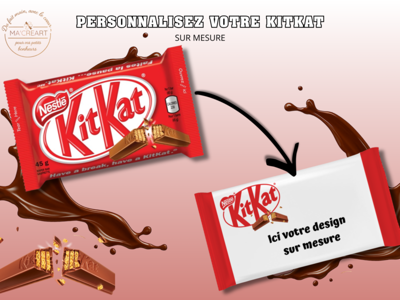 KitKat personnalisé sur mesure avec design personnalisé – Ma’Créart