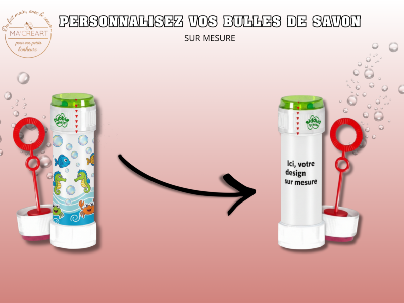 Bulle de savon personnalisée sur mesure créée par le client – Ma’Créart